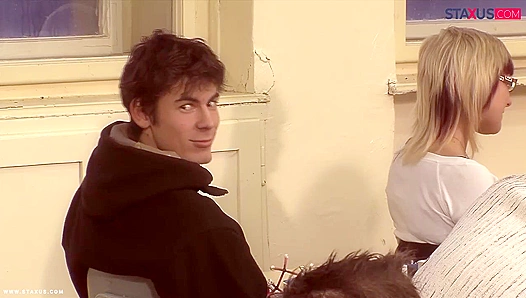 Cute Classmates Get Kinky - Intense Flirting Leads to Hot Sex