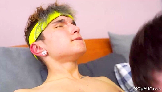 Adam Keller and Two Hot Boys Rock a Wild Threesome - Gay XXX