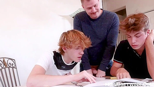 Threesome Bliss - Jordi Massive & Skylar Finchh Share a Hot Night with Freeuse Twink