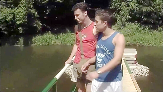 Thomas Dyk and Nicolas Santos Get Wild Outside - Gay XXX