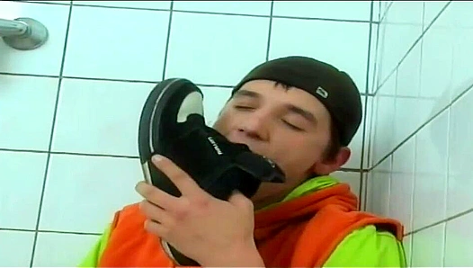 Ari Black Strokes His Hard Cock and Blows a Colossal Load