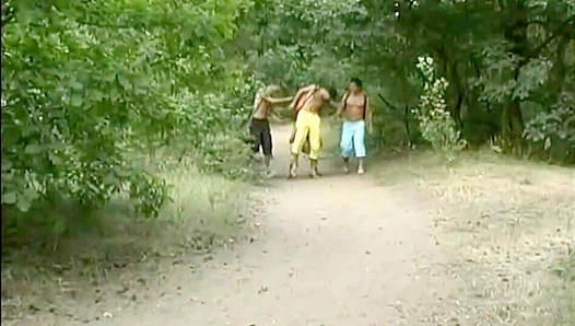 Samuel Hoffman & Johnny Hunter Heat Up the Outdoors - Gay XXX