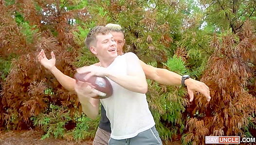 Stepdad Jax Thirio Cares for Horny Stepson Damian Rose - Familial Cock Craving