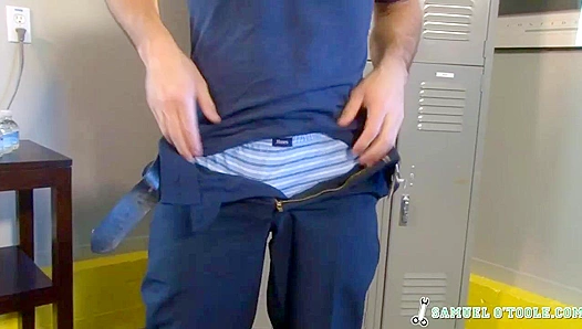 Fired-Up Fireman Samuel O'Toole Jerks Off With No Shame