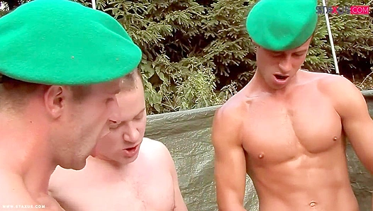 Gay XXX Army Blowbang - Hot Military Men Unleashed