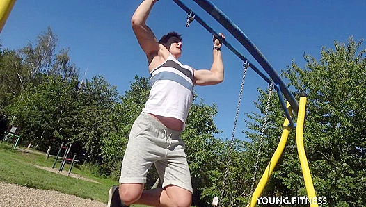 Musclebound Sex God Flexes & Fucks - Hot Eastboy Action!