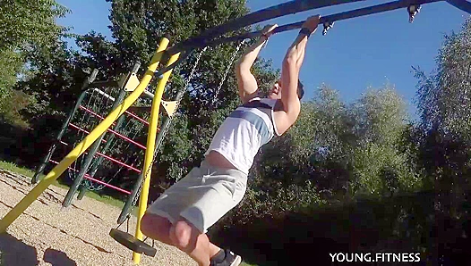 Musclebound Sex God Flexes & Fucks - Hot Eastboy Action!