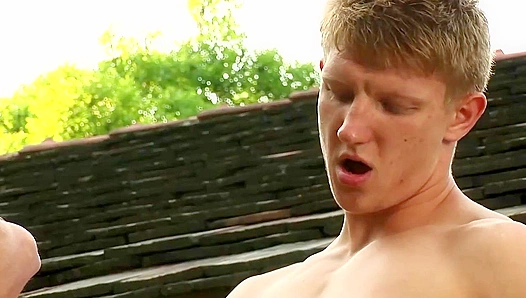 Steve Weaver & Tim Law Suck Cock Outdoors - Hot Action from Lollipop Twinks