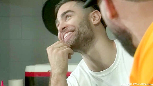 Baseball Buddies - Ricky Larkin and Lucas Leon Hit It Hard Off-Field - Raging Stallion