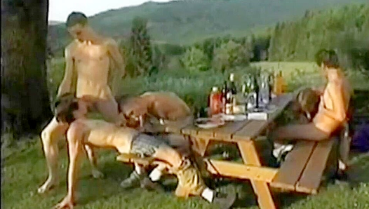 Aaron & Dawson's Hot Group Action at Boyz Party