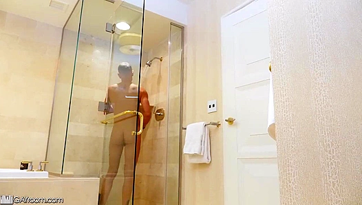 Trent Summers Takes Joel for a Steamy Shower Ride