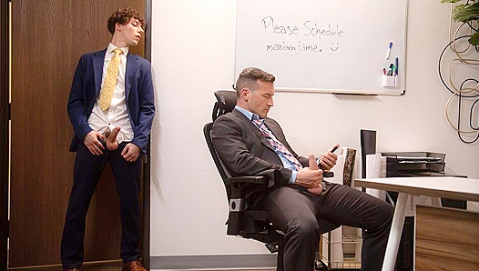 Cristiano & Derek Kage Sneak Office Sex - Jerk Buddies