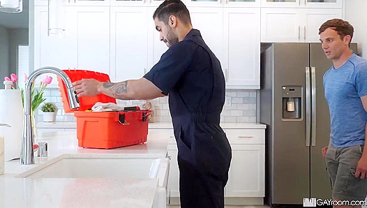 Arad Takes Control - Owning Aiden's Slutty Mouth in the Shower