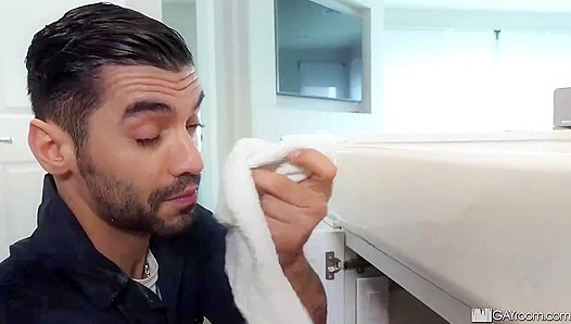 Arad Takes Control - Owning Aiden's Slutty Mouth in the Shower