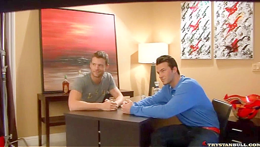 Trystan Bull & Steven Daigle Heat Up The Set With Intense Oral Action