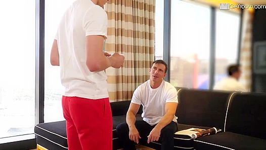 Stepdad Seduces Stepson - Darron Bluu & Reese Rideout Heat Up Man Royale