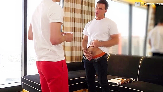 Stepdad Seduces Stepson - Darron Bluu & Reese Rideout Heat Up Man Royale