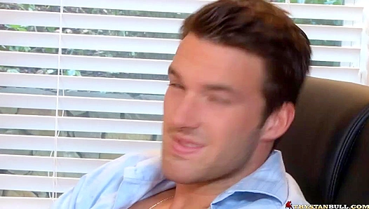 Trystan Bull Blows a Massive Load During Office Hours