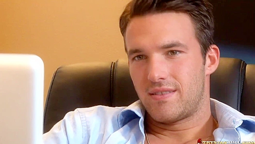 Trystan Bull Blows a Massive Load During Office Hours