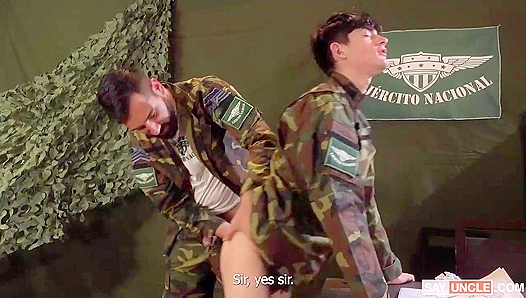 Cecil Rose and Ares Nikol Share a Cum-Filled Finale - Military Dick