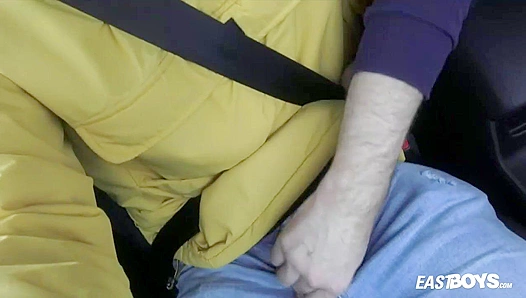 Finn Harper Gets Handjob Action in the Car - Eastboys