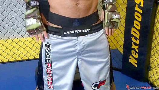 Austin Wilde Cums All Over His Face While Jerking Off Hot & Hard