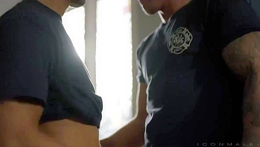 Blazing Desires - Firefighter JJ Knight Fucks Jim Fit Hard