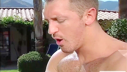 Francesco & Jason's Outdoor Pooslide Passion - Hot House Gay Sex