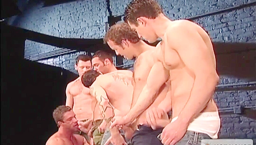 Chad Hunt Joins a Wild Gay Gangbang in the Hot House