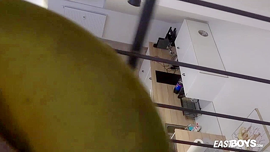 Oily Alan McKenzie Strokes Hard on the Bed - Eastboys