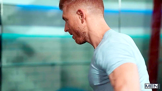 Thirsty Trevor Brooks and Matthew Ellis Pound It Out at the Gym