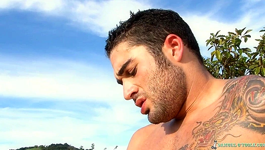 Samuel O'Toole Strokes His Juicy Cock Hard