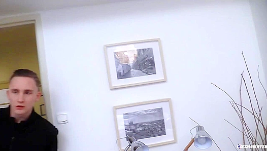 Czech Hunter - Thin Hottie Teases Himself Close to Orgasm