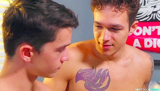 Dorm Room Dicking - Jayden Marcos & Sam Ledger Fuck Next-Door Twinks
