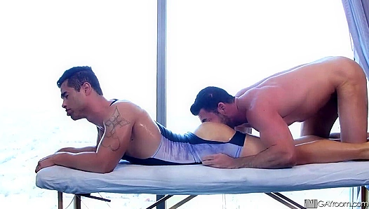 Billy Santoro Eats Luc's Ass Before Deep Fucking - Massage Seduction