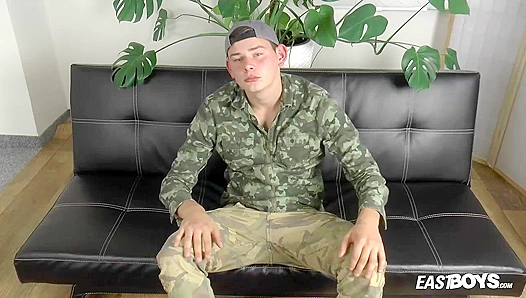 Soldier Roger Cossey Shows His Orgasmic Skills - Eastboys