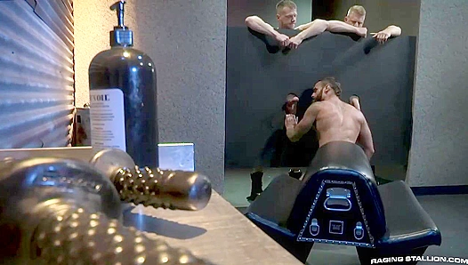 Raging Stallion - Logan Stevens Triple Teamed by Hung Studs