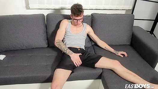 Flavio Conroy Spreads Wide for a Hot Masturbation Session - Eastboys