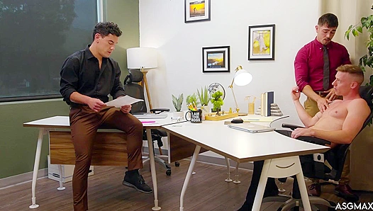 Office Threesome - Justin Matthews & Nico Coopa Heat Up the Boardroom - ASGmax Originals