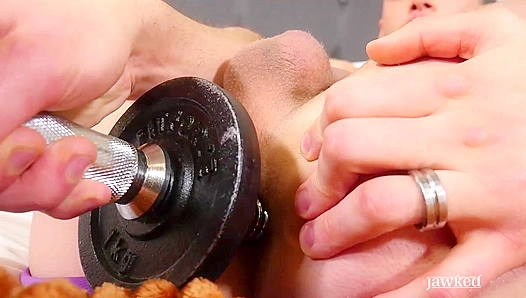 Joel Kris Gets Fucked by His Dumbbell in a Wild Workout Session