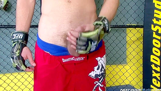 Spencer Fox Shamelessly Strokes His Throbber for the Neighbor