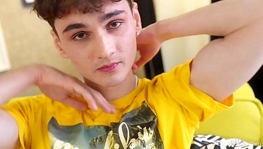 Miron Sokolov Strokes Wildly, Embracing His Naughty Side