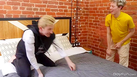 Blonde Boys Bang Wild with Alpan Stone & Angel Abell - Hot Gay XXX Action