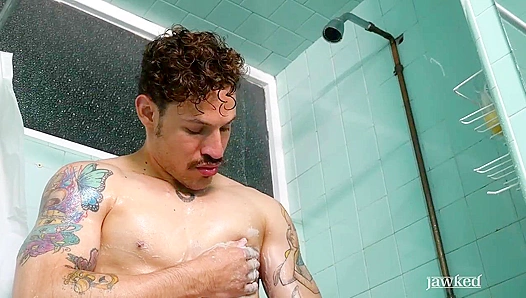 Shower Surprise - Andy Stevens Jerks Off for You - Jawked