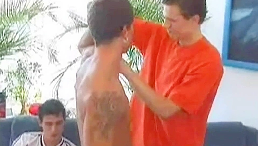 Martin McBride & George Plozen Join Forces with a Hot Third Wheel at Boyz Party