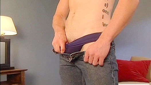 Jon Hunter Smirks While Masturbating Intensely at Home