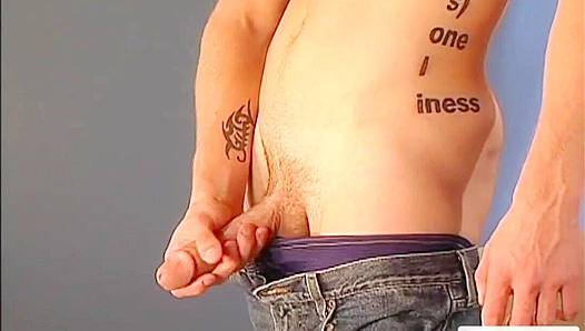 Jon Hunter Smirks While Masturbating Intensely at Home