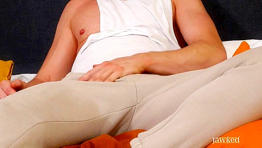 Hot Muscle Man Andre Cruises Through Intense Solo Masturbation Session