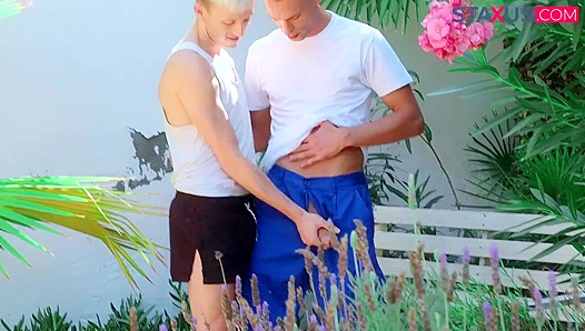 Kieron Zaks and Nico Vegas Get Wild Outside - Gay XXX