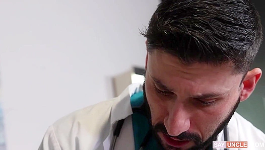 Rob Quin Bounces Blissfully on Scott DeMarco's Cock - DoctorTapes